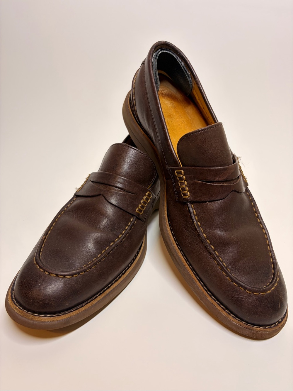 Sperry Gold Cup Penny Loafers Men’s 10.5M Brown Leather Moc Toe Slip On